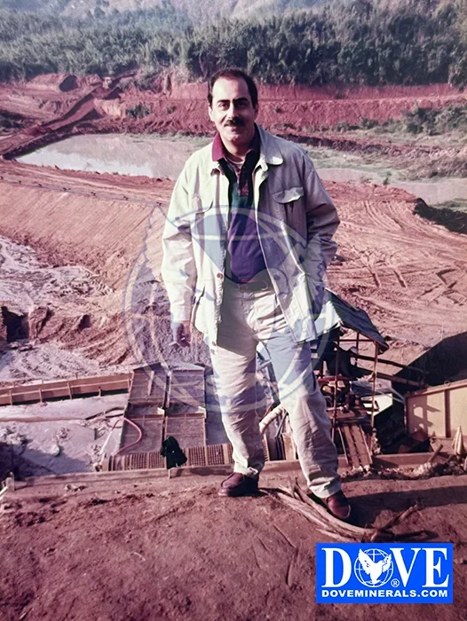 Dr. Fillip Sharifi in DOVE mine in Central Vietnam, ruby mining
