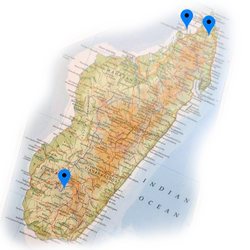 Madagascar Projects map Madagascar map