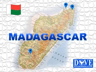 DOVE MINERALS MAP MADAGASCAR