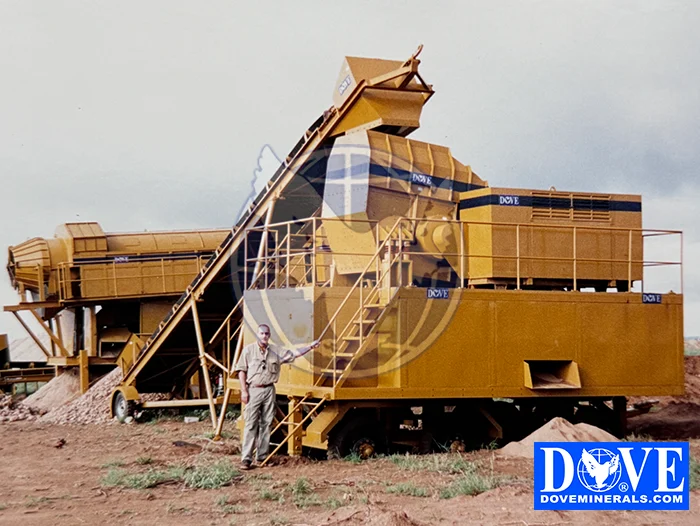 DOVE mining in Kenya Tsavo, dry processing plant