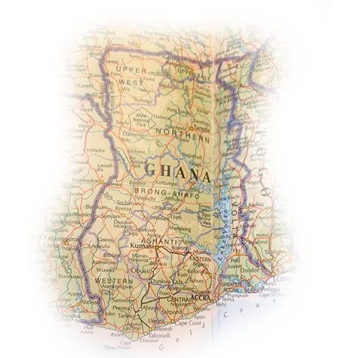 Ghana mining map