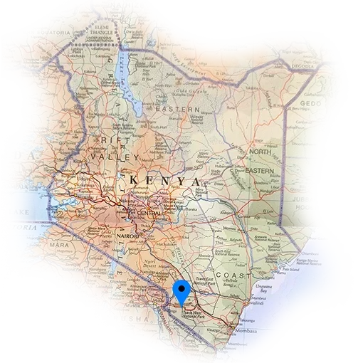 Kenya project location map
