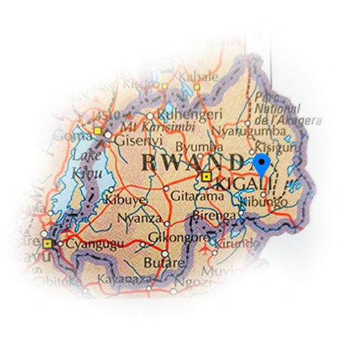 Rwanda location map