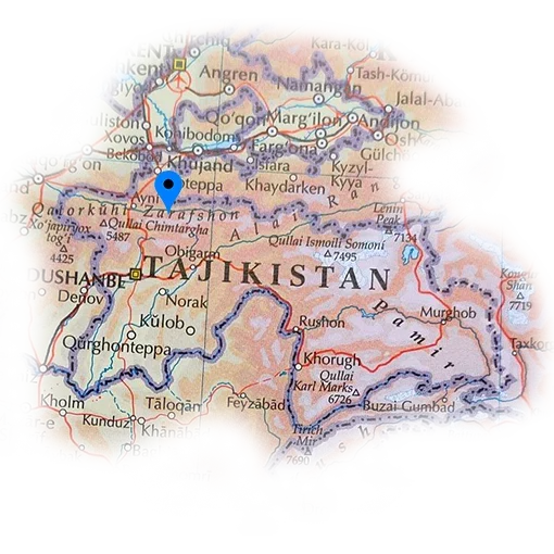 Tajikistan location map