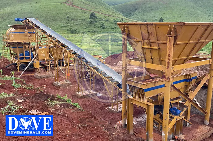 Processing plant installation in the mine